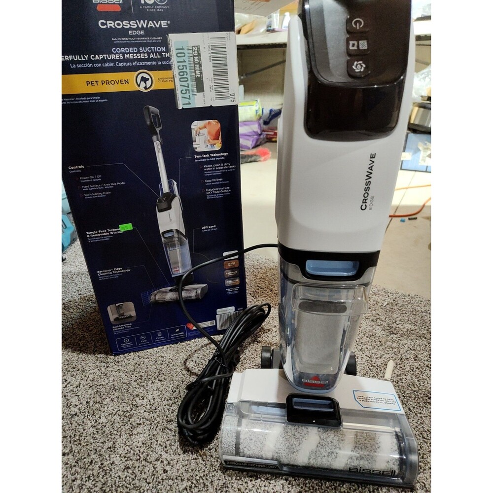 BISSELL CROSSWAVE EDGE PET PROVEN VACUUM . ALL-IN-ONE MULTI SURFACE CLEAN 1215)